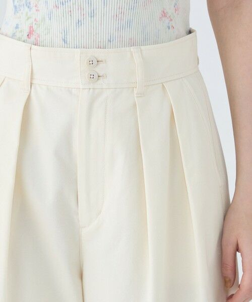 TOMORROWLAND / トゥモローランド その他パンツ | シルクネップウェザー タックワイドパンツ | 詳細5