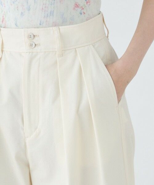 TOMORROWLAND / トゥモローランド その他パンツ | シルクネップウェザー タックワイドパンツ | 詳細7