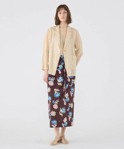 TOMORROWLAND / トゥモローランド ロング・マキシ丈スカート | レイトンプリント ギャザーマキシスカート | 詳細1