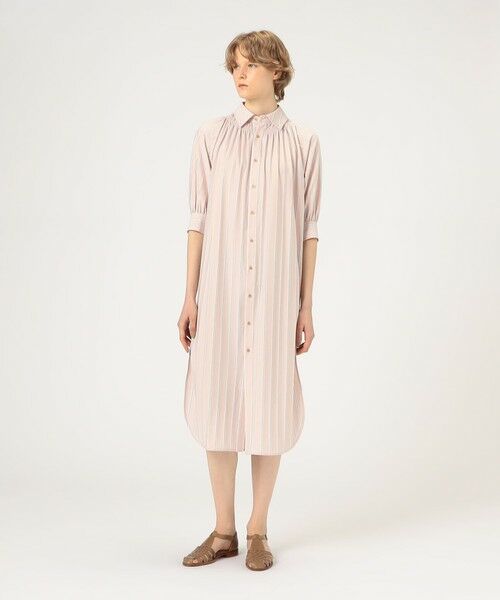 palmer//harding シャツ ワンピース ストライプ ラッフル palmer//harding シャツ ワンピース ストライプ ラッフル