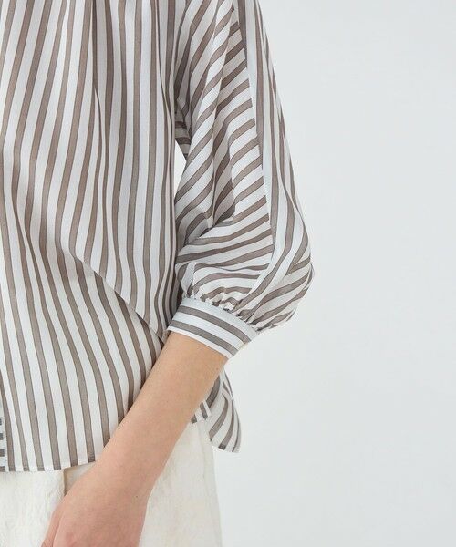 TOMORROWLAND / トゥモローランド シャツ・ブラウス | トラックストライプ ヨークスリーブブラウス | 詳細6