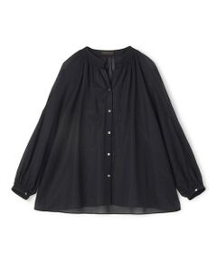 ストレッチブロード ピンタックスリーブブラウス （シャツ