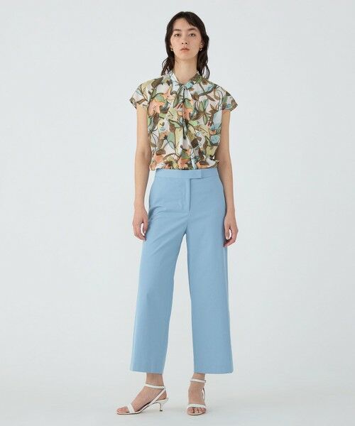 TOMORROWLAND / トゥモローランド シャツ・ブラウス | ミューラルリーフプリント ツイストドレープブラウス | 詳細1