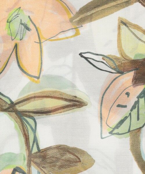 TOMORROWLAND / トゥモローランド シャツ・ブラウス | ミューラルリーフプリント ツイストドレープブラウス | 詳細9