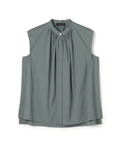 TOMORROWLAND / トゥモローランド シャツ・ブラウス | 【一部WEB先行予約】ハイパワーストレッチブロード ギャザーノースリーブブラウス