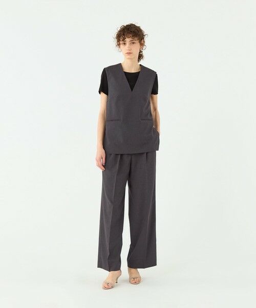 TOMORROWLAND / トゥモローランド その他トップス | エクストラファインポリエステルトロピカル Vネックトップス | 詳細1