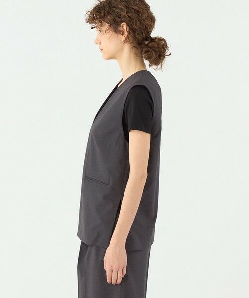 TOMORROWLAND / トゥモローランド その他トップス | エクストラファインポリエステルトロピカル Vネックトップス | 詳細3