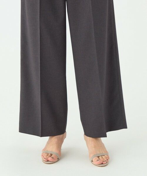 TOMORROWLAND / トゥモローランド その他パンツ | エクストラファインポリエステルトロピカル タックワイドパンツ | 詳細8