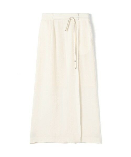 TOMORROWLAND / トゥモローランド ロング・マキシ丈スカート | レーヨンリネンオックス サイドスリットスカート(11 ホワイト)