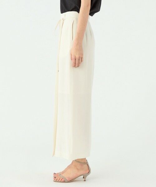TOMORROWLAND / トゥモローランド ロング・マキシ丈スカート | レーヨンリネンオックス サイドスリットスカート | 詳細3