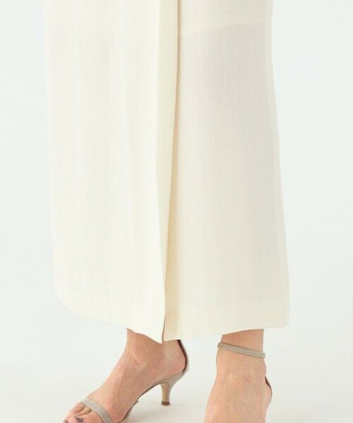 TOMORROWLAND / トゥモローランド ロング・マキシ丈スカート | レーヨンリネンオックス サイドスリットスカート | 詳細8