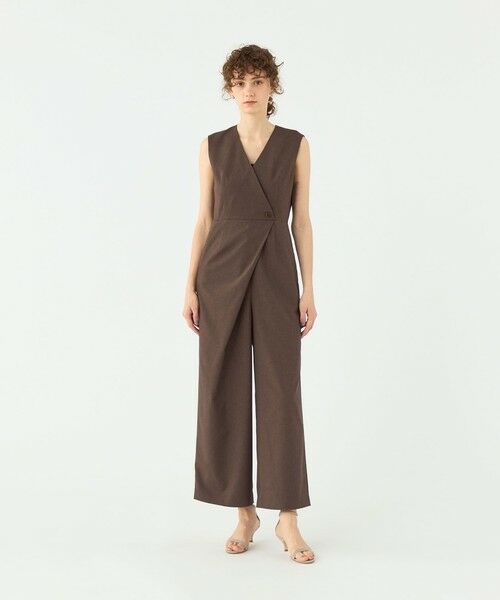 TOMORROWLAND / トゥモローランド サロペット・オールインワン | エクストラフェインポリエステルトロピカル オールインワン | 詳細1