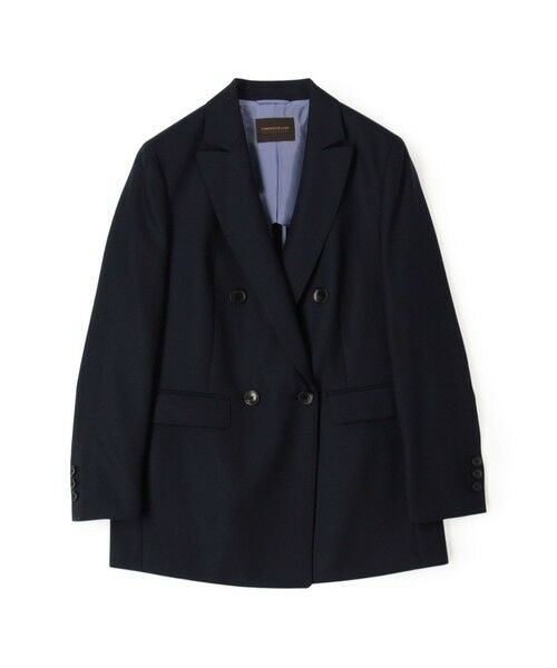 TOMORROWLAND / トゥモローランド テーラードジャケット | タスマニアオックス ダブルブレストジャケット(69 ネイビー)