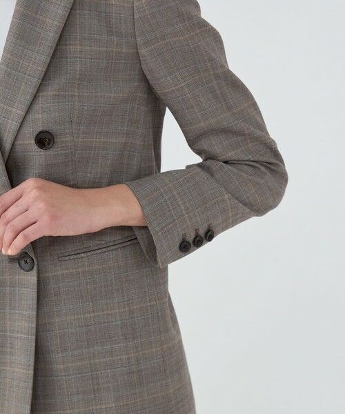 TOMORROWLAND / トゥモローランド テーラードジャケット | ブルーウィンドウ ダブルブレストジャケット | 詳細7
