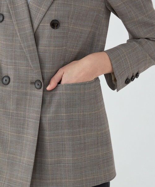 TOMORROWLAND / トゥモローランド テーラードジャケット | ブルーウィンドウ ダブルブレストジャケット | 詳細9