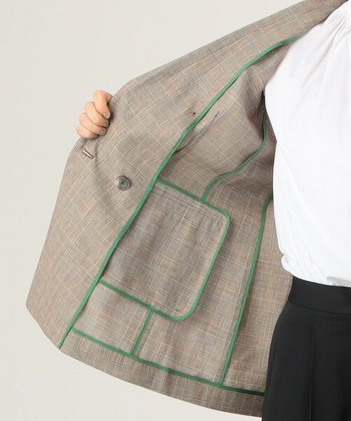 TOMORROWLAND / トゥモローランド テーラードジャケット | グリーンウィンドウ ダブルブレストジャケット | 詳細6