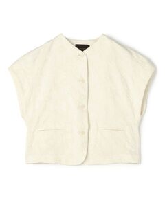 TOMORROWLAND / トゥモローランド ベスト | フラワージャカード ワイドスリーブショートジレ
