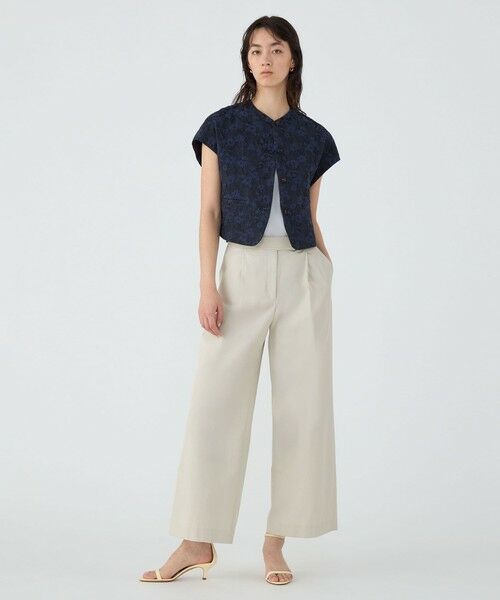 TOMORROWLAND / トゥモローランド ベスト | フラワージャカード ワイドスリーブショートジレ | 詳細1