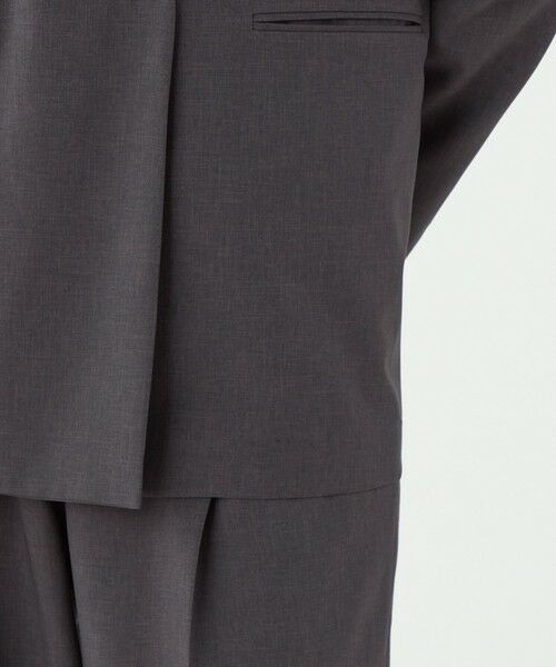 TOMORROWLAND / トゥモローランド ノーカラージャケット | エクストラファインポリエステルトロピカル Vカラージャケット | 詳細9