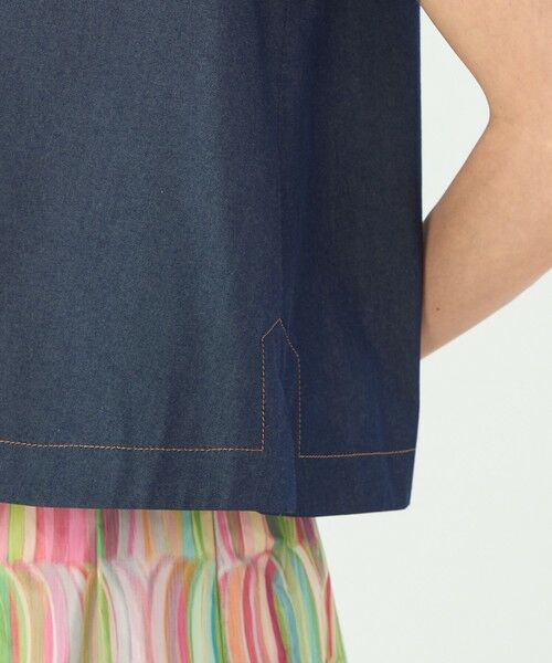 TOMORROWLAND / トゥモローランド シャツ・ブラウス | コットンシルクデニム バックリボンブラウス | 詳細7