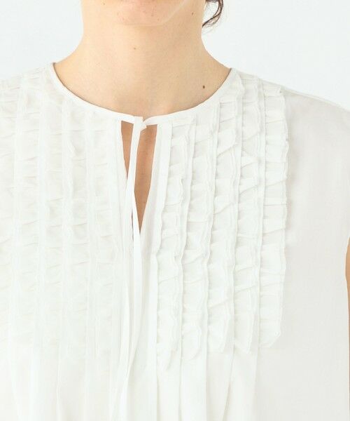 TOMORROWLAND / トゥモローランド シャツ・ブラウス | コットンコンビネーション ノースリーブブラウス | 詳細5