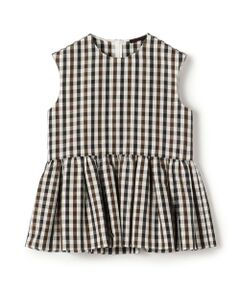 TOMORROWLAND / トゥモローランド シャツ・ブラウス | ピコロールギンガムチェック ペプラムブラウス