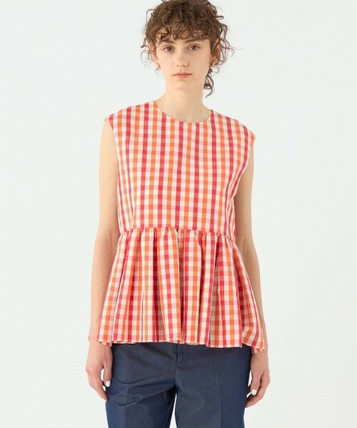 TOMORROWLAND / トゥモローランド シャツ・ブラウス | ピコロールギンガムチェック ペプラムブラウス | 詳細2
