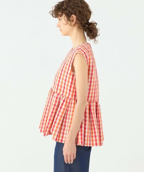 TOMORROWLAND / トゥモローランド シャツ・ブラウス | ピコロールギンガムチェック ペプラムブラウス | 詳細3