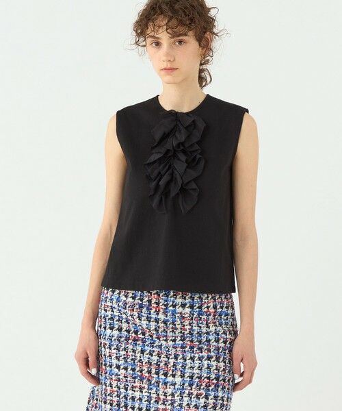 TOMORROWLAND / トゥモローランド カットソー | バスクジャージー ノースリーブプルオーバー | 詳細2