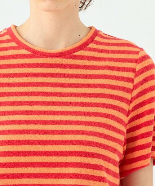 TOMORROWLAND / トゥモローランド カットソー | パイルボーダー ハーフスリーブプルオーバー | 詳細5