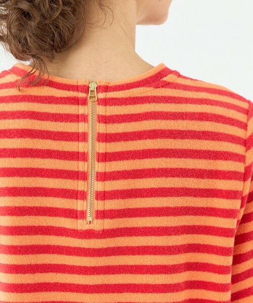 TOMORROWLAND / トゥモローランド カットソー | パイルボーダー ハーフスリーブプルオーバー | 詳細6