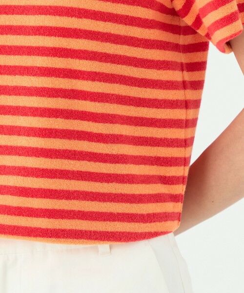 TOMORROWLAND / トゥモローランド カットソー | パイルボーダー ハーフスリーブプルオーバー | 詳細8