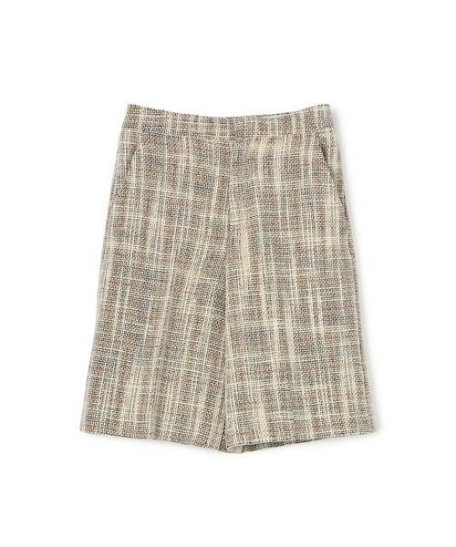 TOMORROWLAND / トゥモローランド ショート・ハーフ・半端丈パンツ | スラブファンシーツイード ハーフパンツ(42 ベージュ系)