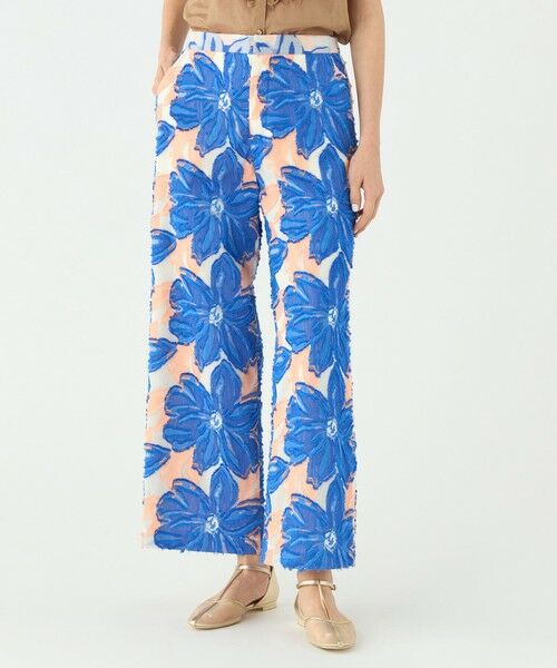 TOMORROWLAND / トゥモローランド その他パンツ | プルメリアジャカード ワイドストレートパンツ | 詳細2