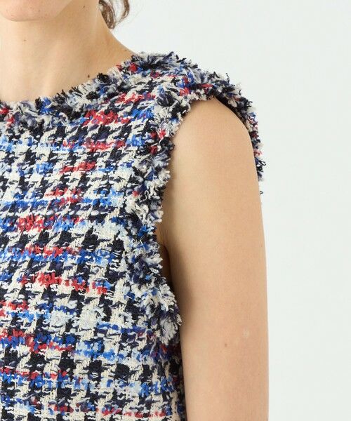 TOMORROWLAND / トゥモローランド ベスト | トリコロールシェパード フロンタブルジレ | 詳細7