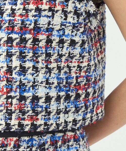 TOMORROWLAND / トゥモローランド ベスト | トリコロールシェパード フロンタブルジレ | 詳細8