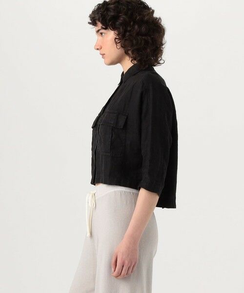 TOMORROWLAND / トゥモローランド シャツ・ブラウス | ライトウェイトリネン クロップドシャツ WKO3149 | 詳細3