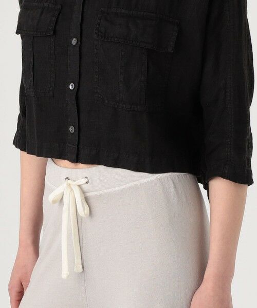 TOMORROWLAND / トゥモローランド シャツ・ブラウス | ライトウェイトリネン クロップドシャツ WKO3149 | 詳細9