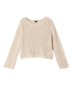 TOMORROWLAND / トゥモローランド ニット・セーター | コットンリネンオープンワーク クルーネックプルオーバー WVP3093