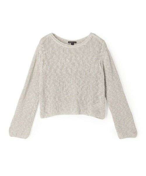 TOMORROWLAND / トゥモローランド ニット・セーター | コットンリネンオープンワーク クルーネックプルオーバー WVP3093(15 グレー)