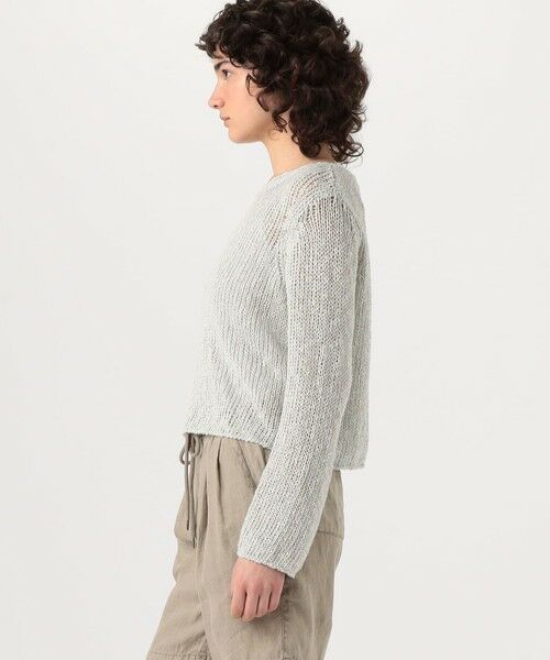 TOMORROWLAND / トゥモローランド ニット・セーター | コットンリネンオープンワーク クルーネックプルオーバー WVP3093 | 詳細3
