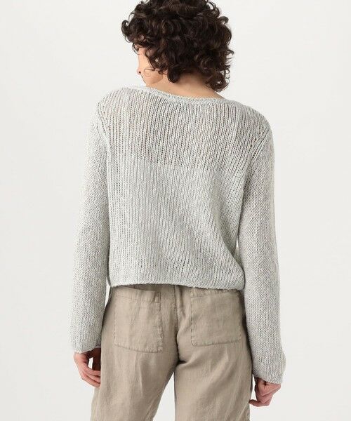 TOMORROWLAND / トゥモローランド ニット・セーター | コットンリネンオープンワーク クルーネックプルオーバー WVP3093 | 詳細4