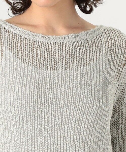 TOMORROWLAND / トゥモローランド ニット・セーター | コットンリネンオープンワーク クルーネックプルオーバー WVP3093 | 詳細5