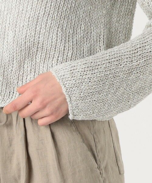 TOMORROWLAND / トゥモローランド ニット・セーター | コットンリネンオープンワーク クルーネックプルオーバー WVP3093 | 詳細7