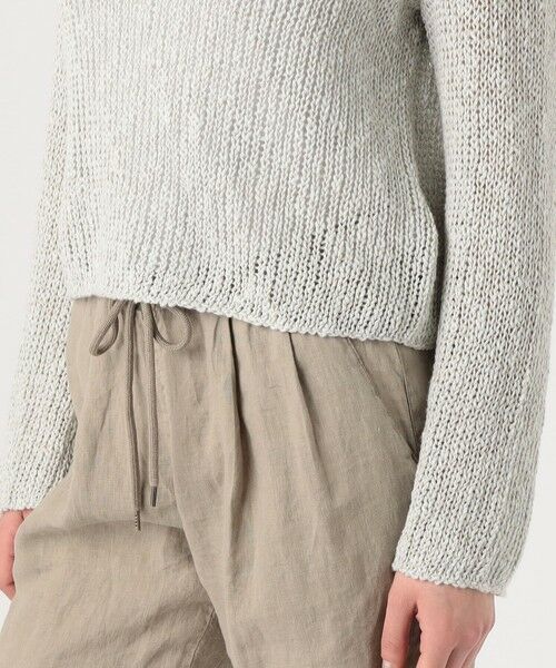 TOMORROWLAND / トゥモローランド ニット・セーター | コットンリネンオープンワーク クルーネックプルオーバー WVP3093 | 詳細8