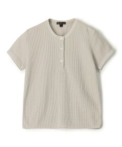 TOMORROWLAND / トゥモローランド Tシャツ | コットンリネンワッフル ヘンリーネックプルオーバー WCLW3146