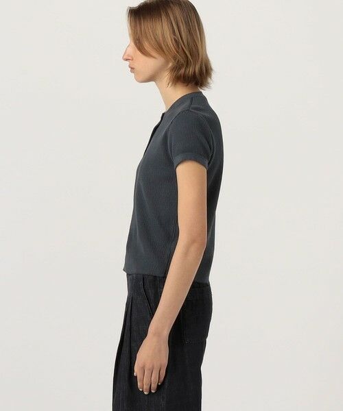 TOMORROWLAND / トゥモローランド Tシャツ | コットンリネンワッフル ヘンリーネックプルオーバー WCLW3146 | 詳細3