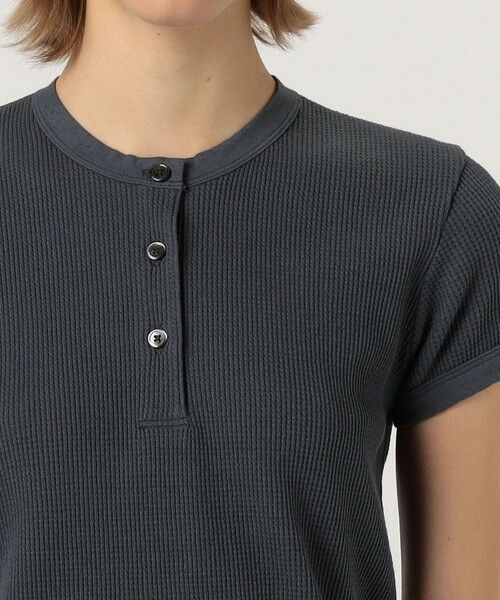TOMORROWLAND / トゥモローランド Tシャツ | コットンリネンワッフル ヘンリーネックプルオーバー WCLW3146 | 詳細5