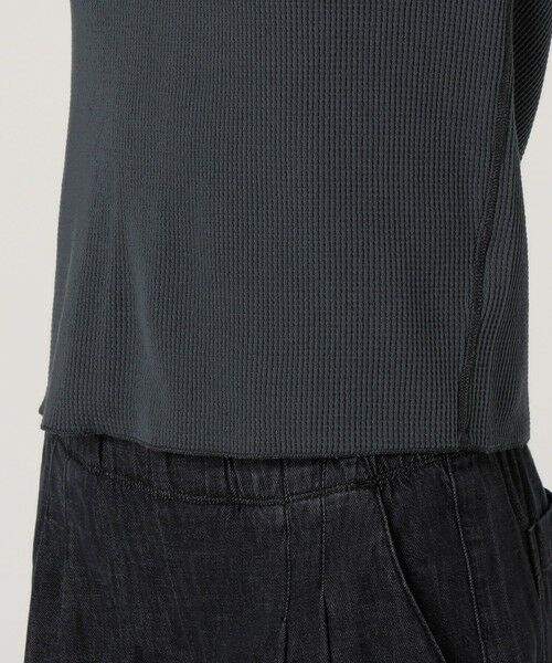 TOMORROWLAND / トゥモローランド Tシャツ | コットンリネンワッフル ヘンリーネックプルオーバー WCLW3146 | 詳細8