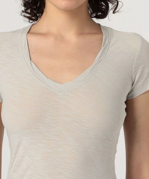 TOMORROWLAND / トゥモローランド Tシャツ | スラブジャージー VネックTシャツ WUA3037 | 詳細6